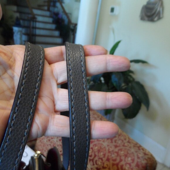 New Mark Jacobs Gray Pebbled Leather Shoulder Bag - Picture 7 of 16